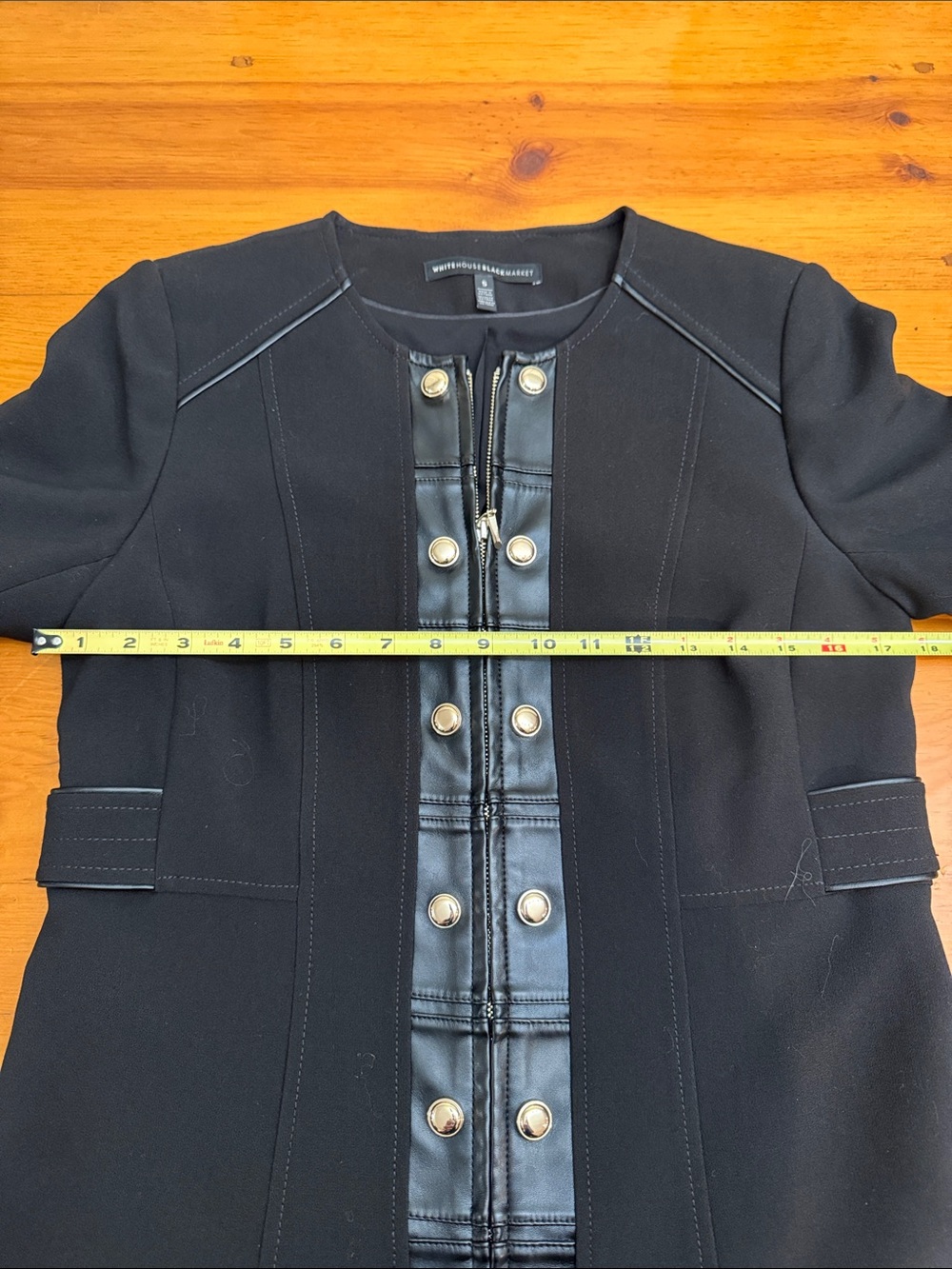 White House Black Market military topper jacket and skirt set. - Picture 9 of 16
